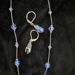 Dabby Reid Heidi AB Swarovski Crystals Double Dangle Y Set